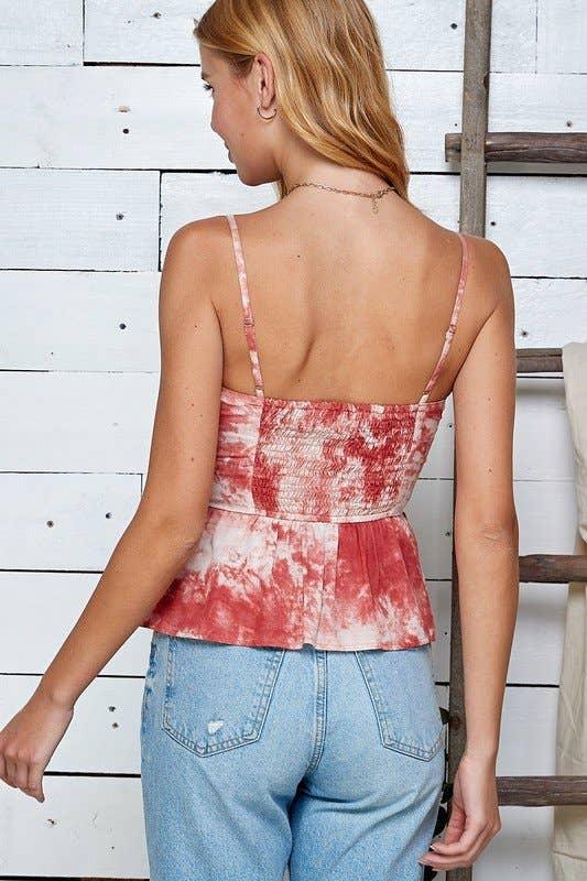 Tie Dye Rushed Top - Shop Emma's 