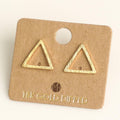 Triangle Cut Out Stud Earrings - Shop Emma's 