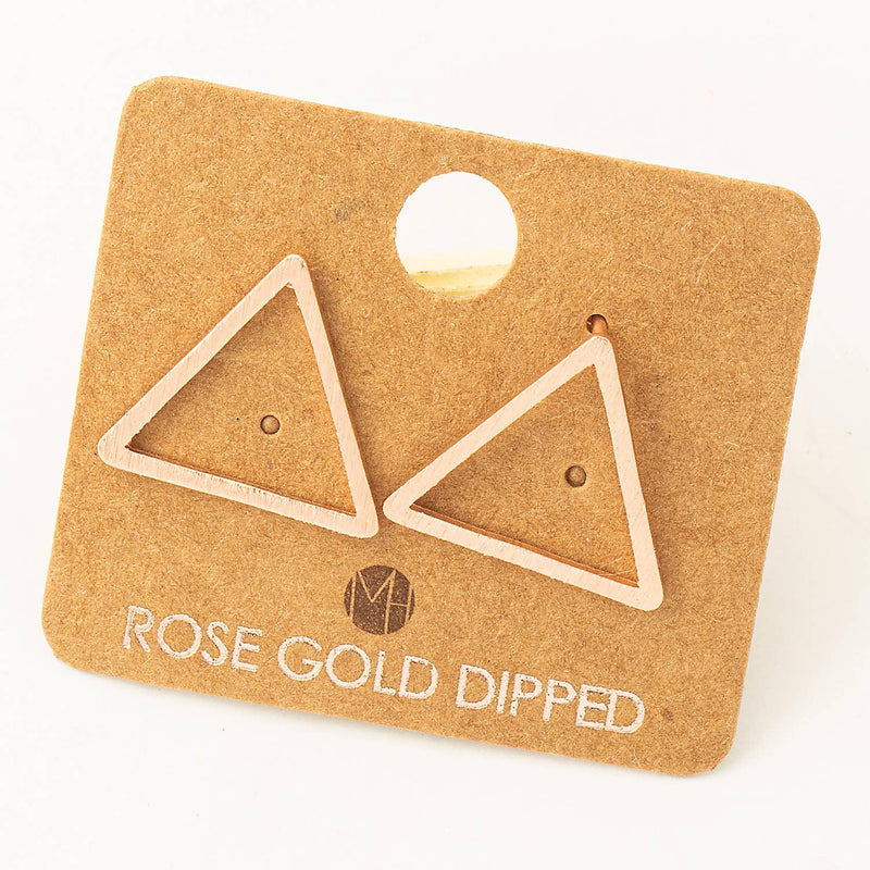 Triangle Cut Out Stud Earrings - Shop Emma's 