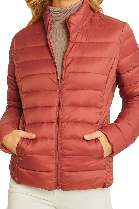 Ultra Lightweight Padded Thermal Zip Up Jacket - Shop Emma's 