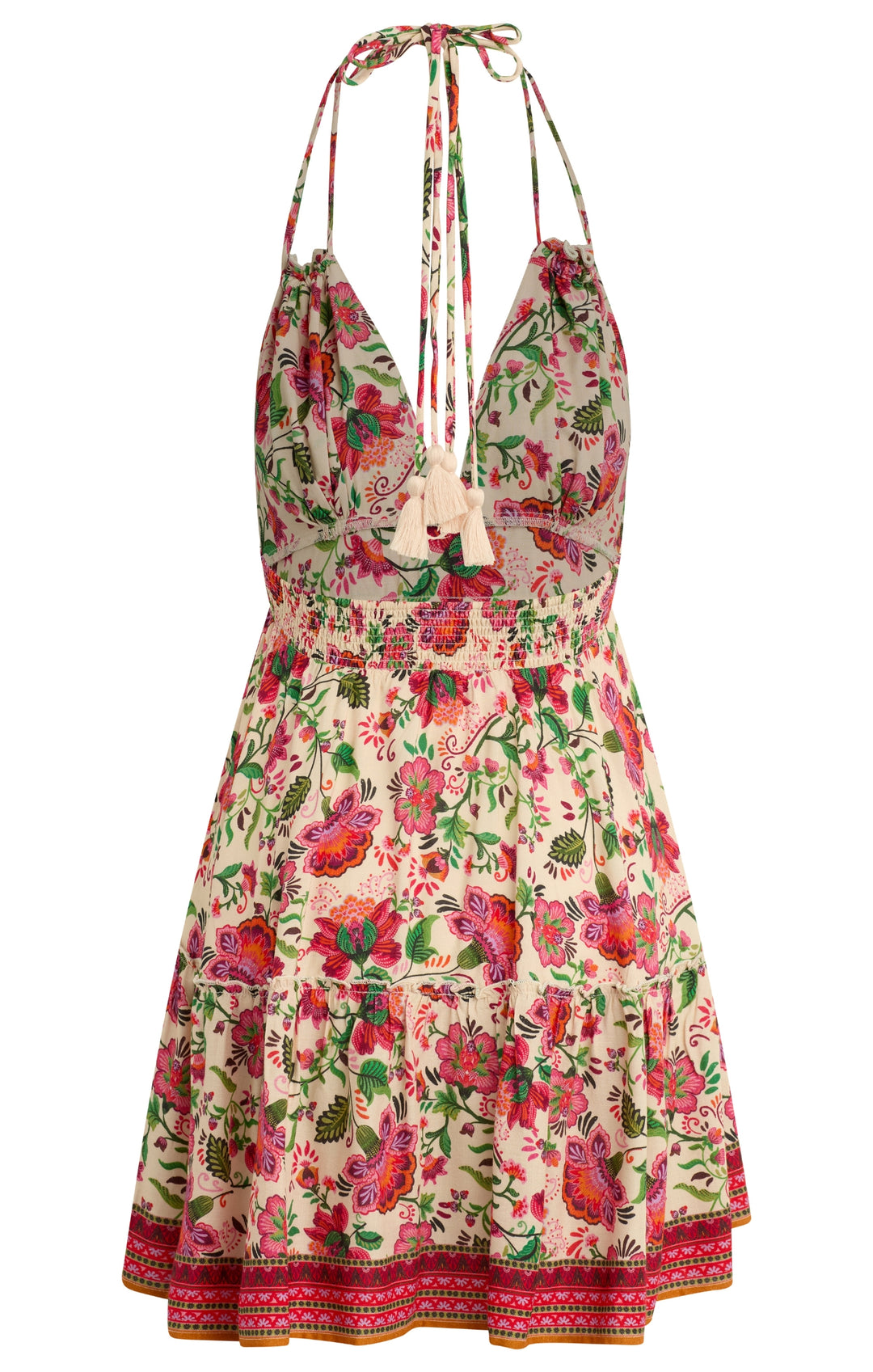 Bila77 Calico Dress Cherry jubilee back