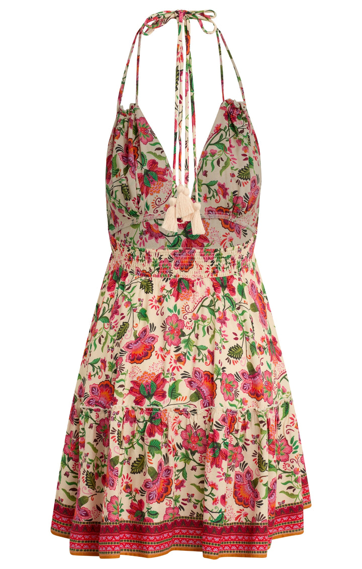 Bila77 Calico Dress Cherry jubilee back