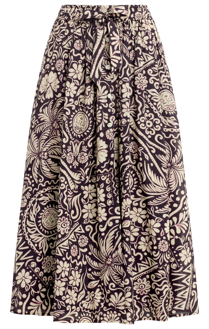 Bila77 Via Nicola Skirt in Black Sand 1