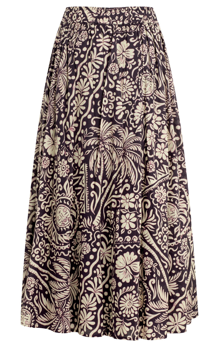 Bila77 Via Nicola Skirt in Black Sand