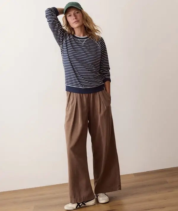 Marine Layer Juno Reversible Raglan in Twilight Stripe 1