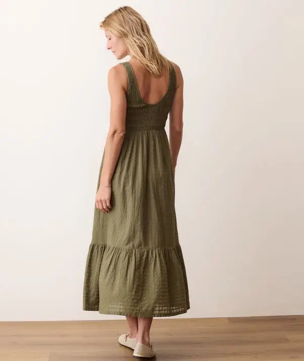 Marine Layer Tessa Midi Dress back