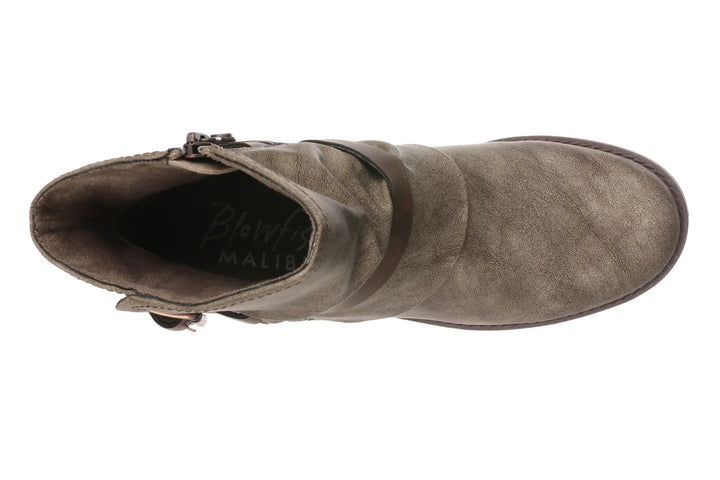 Blowfish Marta Short Boot in Taupe top