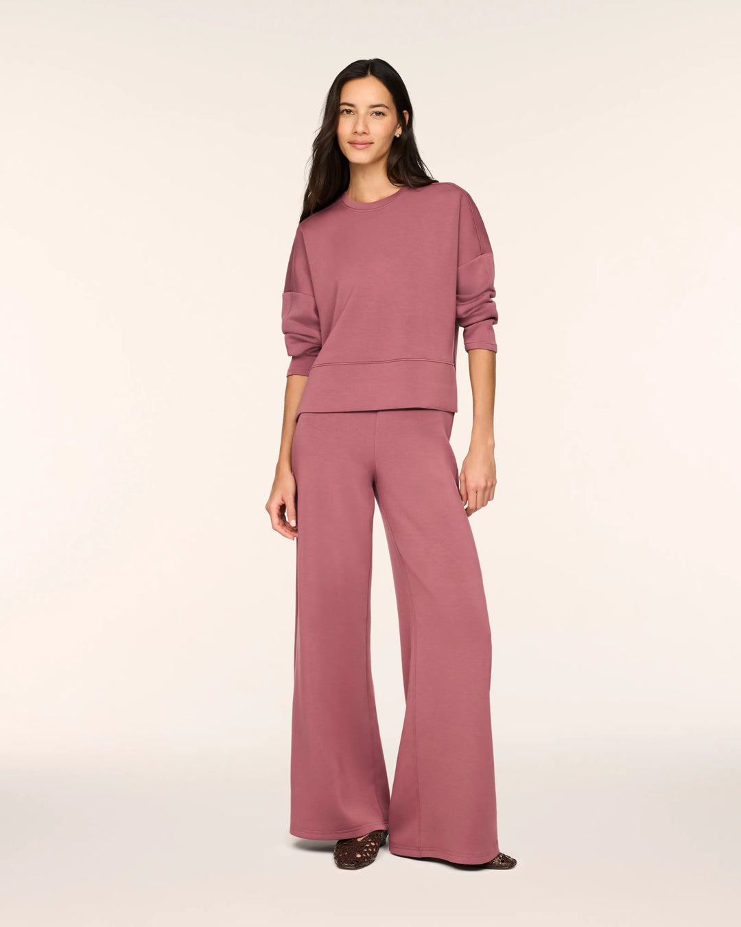 Spanx Airessentials® Crewneck Long Sleeve Top - Rum Raisin 4
