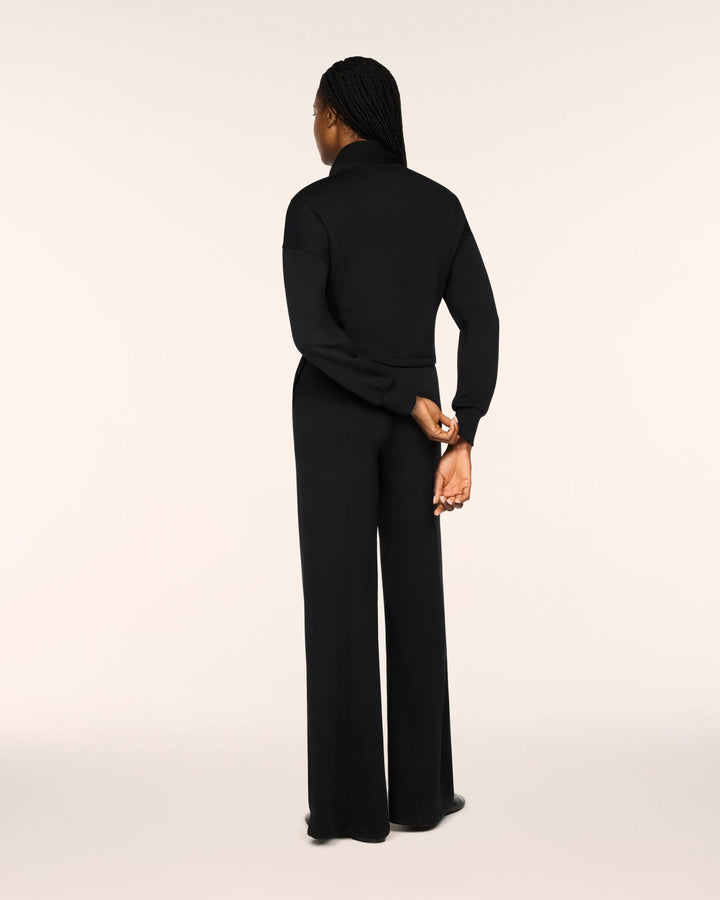 SPANX AirEssentials® Long Sleeve Shawl Collar Jumpsuit - Very Black 1