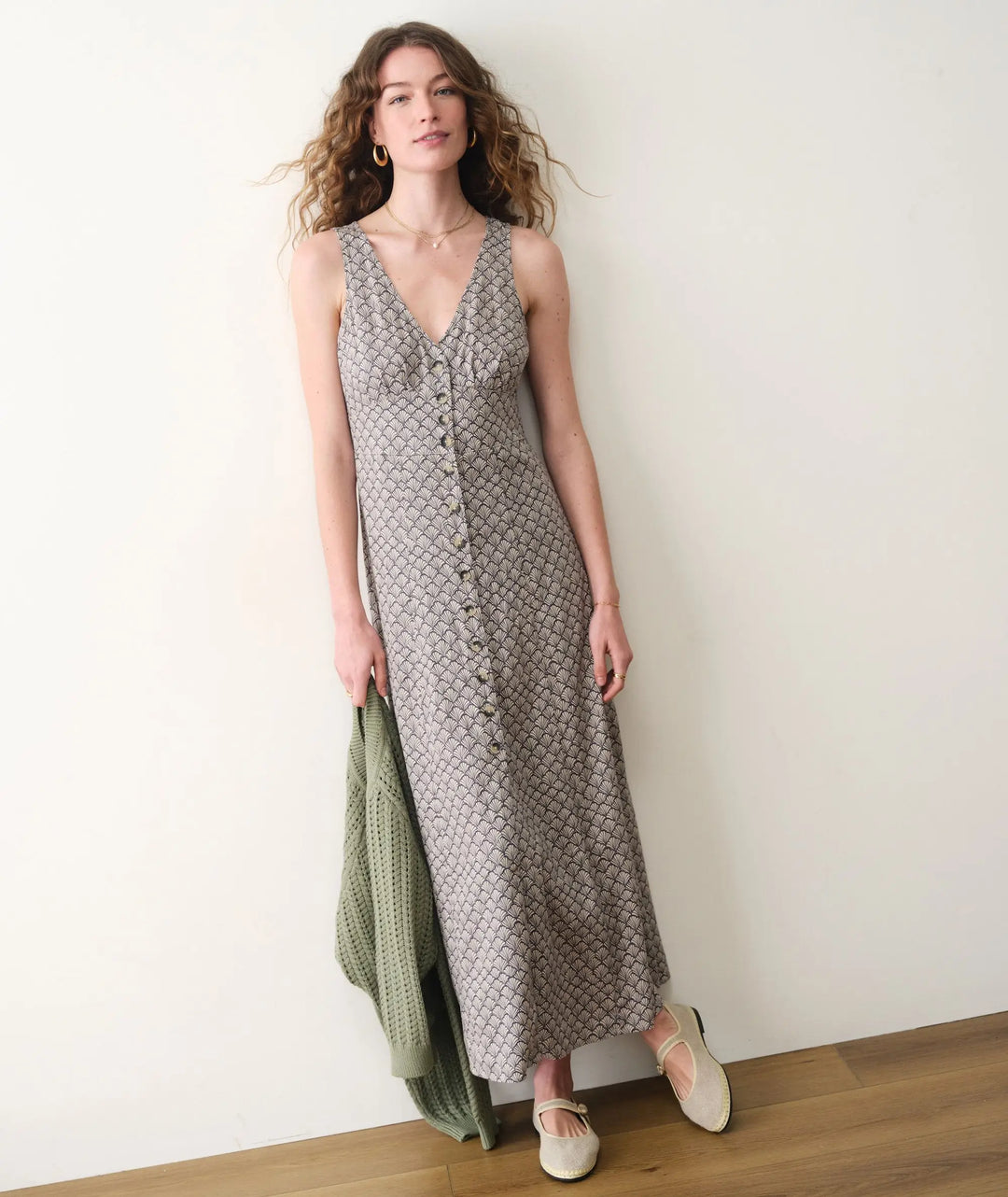 Marine Layer Camila Maxi Dress - Navy Seashell