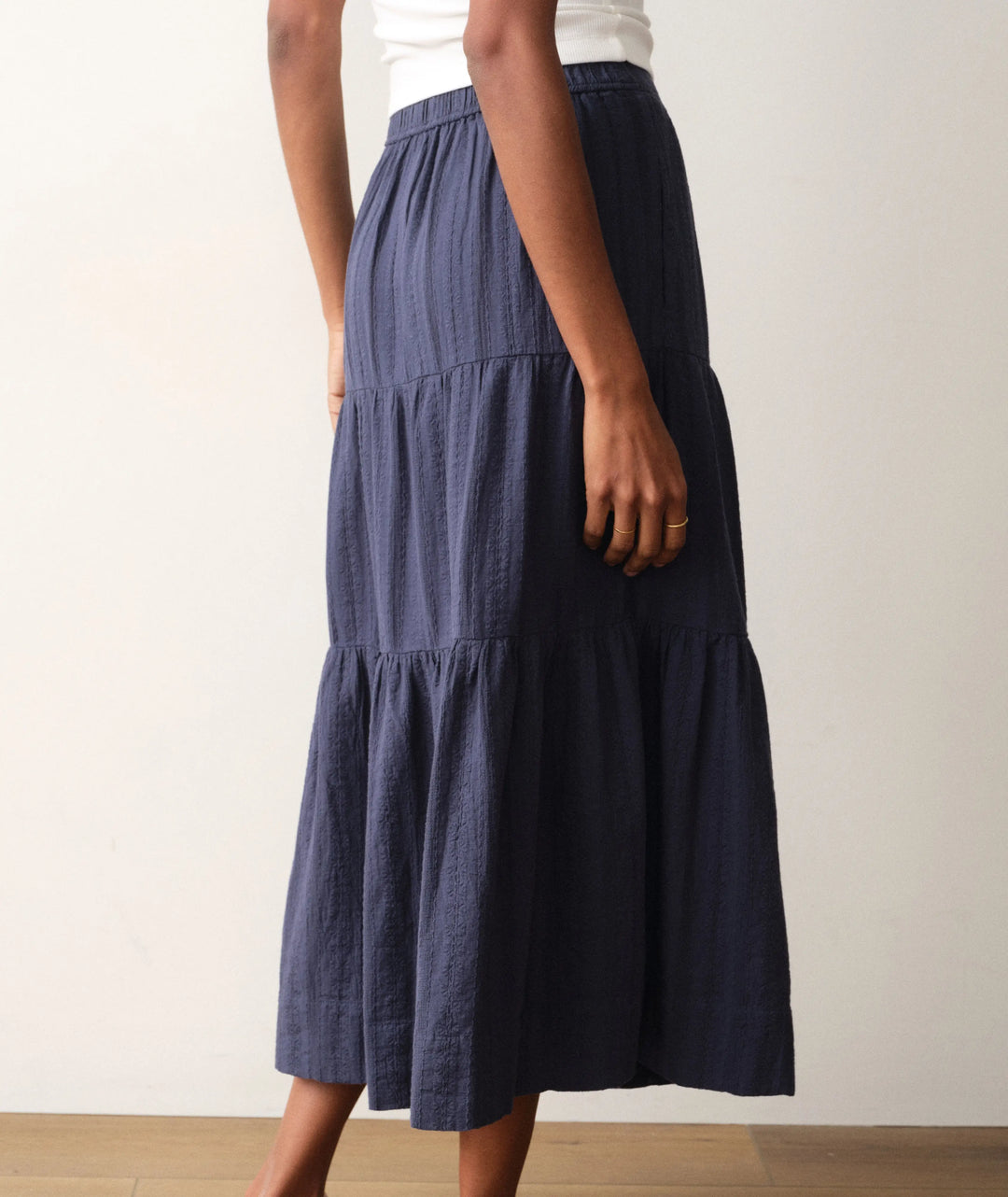 Marine Layer Lana Button-Through Skirt - Navy back