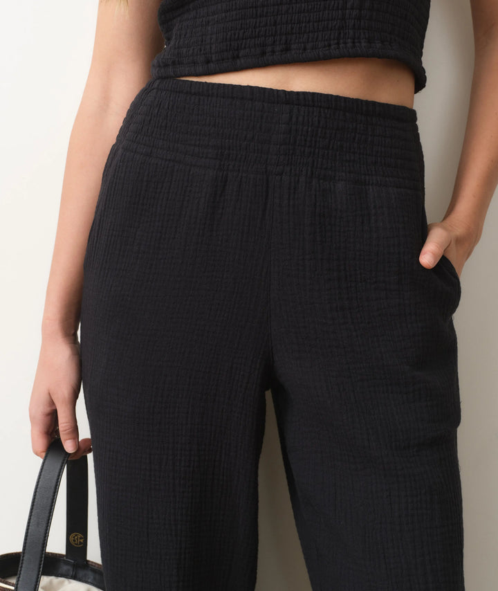 Marine Layer Isla Double Cloth Pant - Black