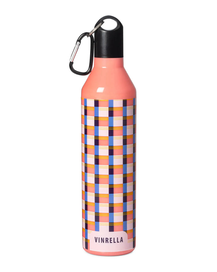 Vinrella - Gingham Pink Water Bottle Umbrella - Shop Emma's 