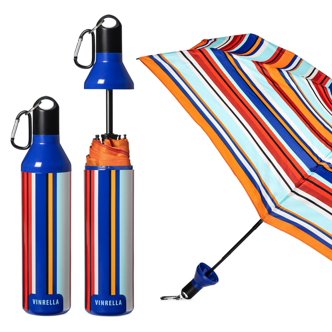 Vinrella - Striped Out Water Bottle Umbrella - Shop Emma's 