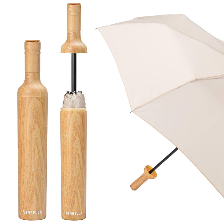 Vinrella - Wooden Bottle Umbrella - Shop Emma&