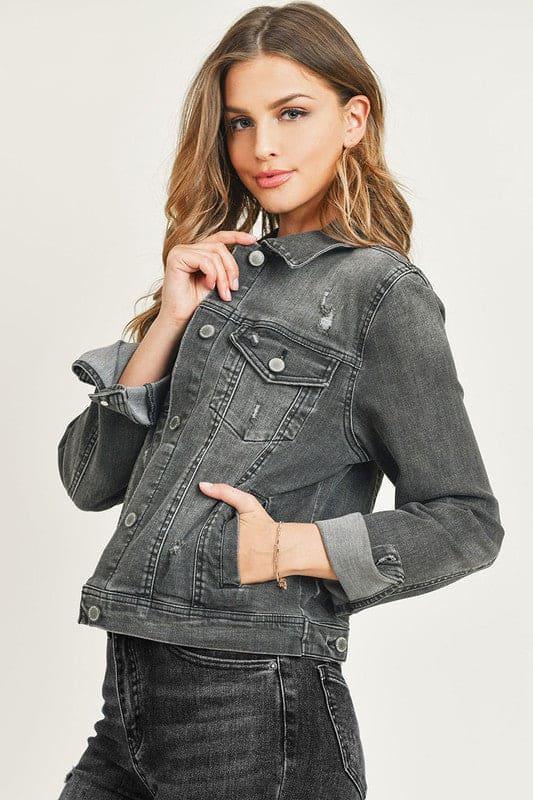 Vintage Washed Grey Jacket - Shop Emma's 