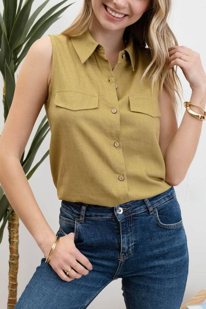 Women's Collared Button Down Shirt - Shop Emma's 