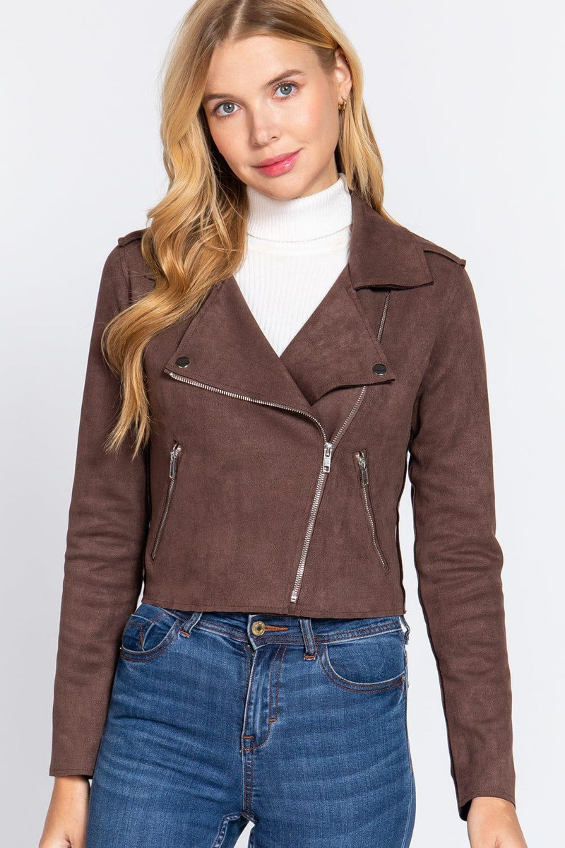 Suede Short Jacket - Shop Emma's 