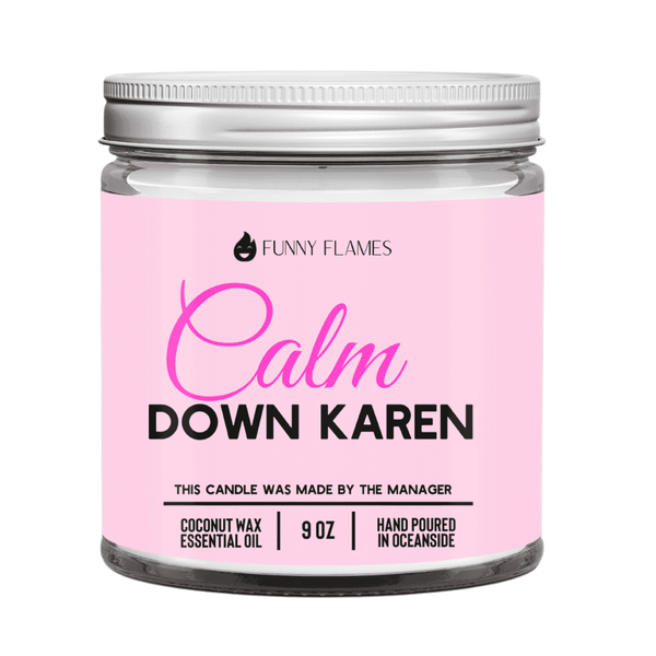 Calm down Karen Candle - Shop Emma's 