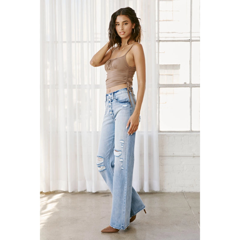 High Rise Flare Jeans - Shop Emma's 